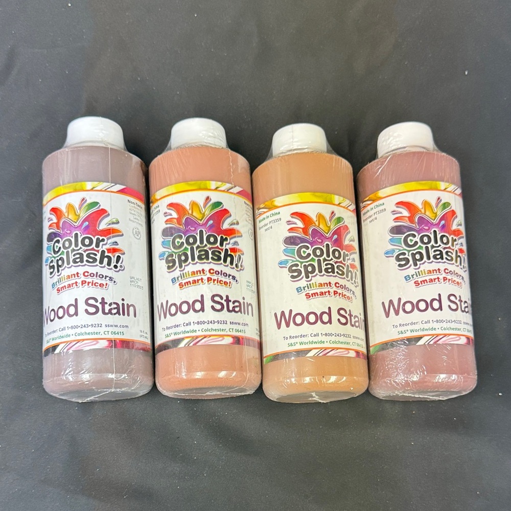 Color Splash Wood Stain Collection with Walnut, Maple, Oak and Cherry colors 4